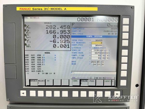 Controllo numerico FANUC 31i su macchina utensile BENZINGER TNI B6 90116