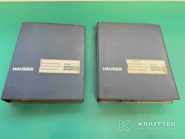Manuali utente per Rettificatrice a coordinate CNC HAUSER S40-400 90101