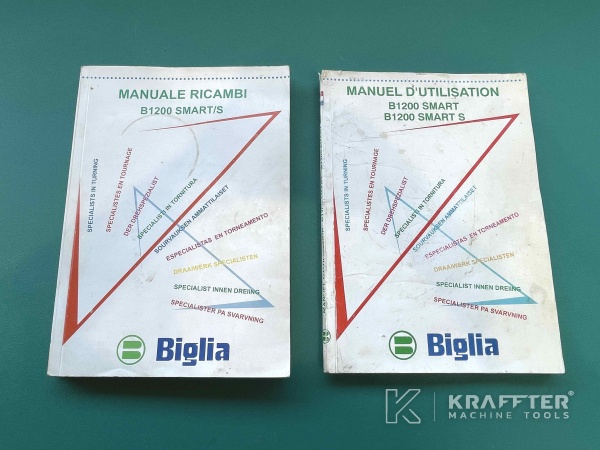 Manuali utente per Centro di tornitura fresatura BIGLIA B1200S Smart Turn 20690-045