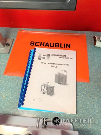 Manuali utente per Tornio convenzionale SCHAUBLIN 70-CF 20689-949