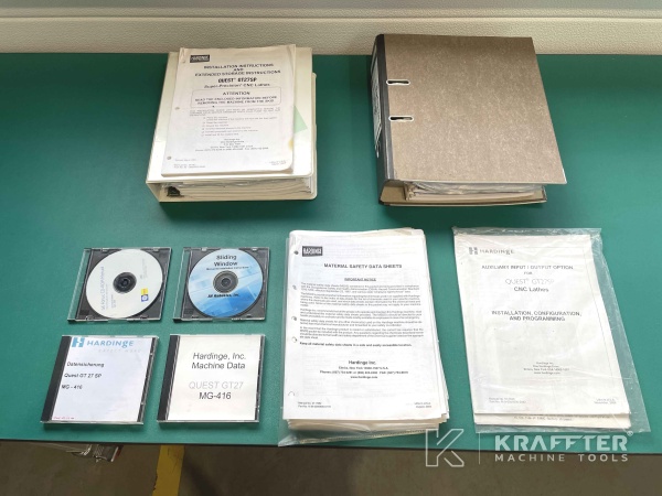 Manuali utente per Tornio CNC HARDINGE Super Precision GT 27 SP 90087