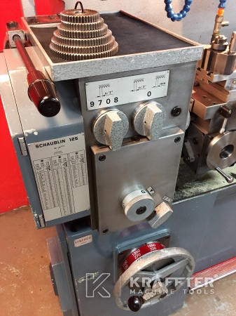 Macchina utensile usata per lavorazione meccanica, Tornio convenzionale SCHAUBLIN 125 C 20689-895